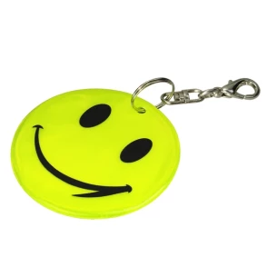 Odsevni obesek za ključe Smile - Rumen