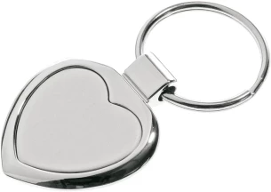 Kovinski obesek za ključe Stout Heart - srebrn