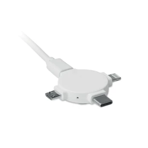 Kabelski adapter 3 v 1 - LIGO CABLE - bel