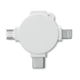 Kabelski adapter 3 v 1 - LIGO CABLE - bel