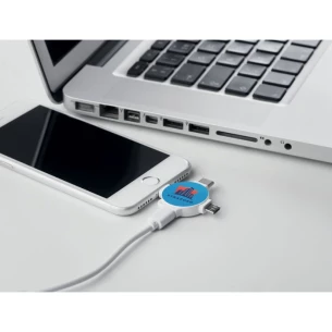 Kabelski adapter 3 v 1 - LIGO CABLE - bel