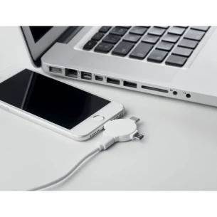 Kabelski adapter 3 v 1 - LIGO CABLE - bel