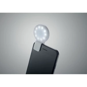 LED luč za selfije s sponko - PINNY- bela