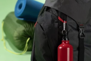 TREKO aluminijasta steklenica 500 ml - Rdeča