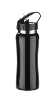 PATRO Jekleni bidon 600 ml - črn