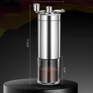 Mlinček za kavo Aroma - srebrn