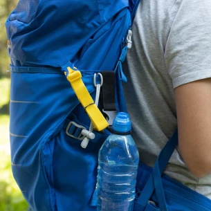 Držalo za steklenico s klikom - črno