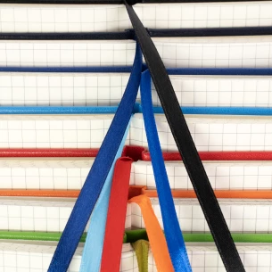 Notatnik w kratkę Asturias - Biały