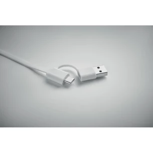 60-vatni izvlečni polnilni kabel - LINEA - Bela