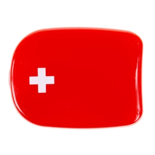 Komplet prve pomoči v plastični embalaži, 5 el. - Rdeča