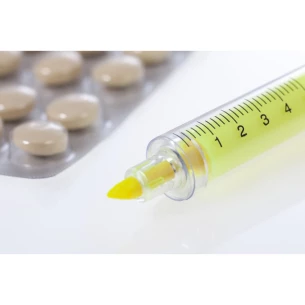 Označevalnik za brizge - rumena barva