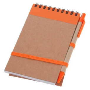 Beležnica Eco2 s pisalom - oranžna