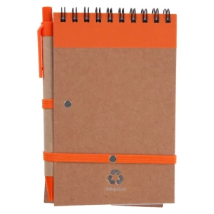 Beležnica Eco2 s pisalom - oranžna