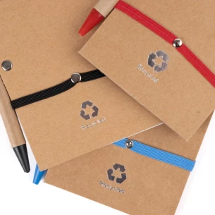 Beležnica Eco2 s pisalom - modra