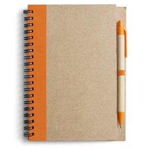 Beležnica Eco3 s pisalom - oranžna