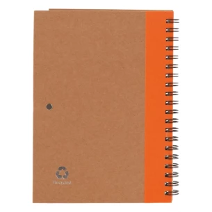 Beležnica Eco3 s pisalom - oranžna