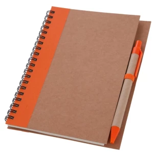 Beležnica Eco3 s pisalom - oranžna