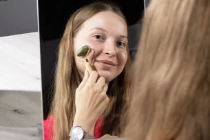 BELLEZA Valjček za obraz - oljka