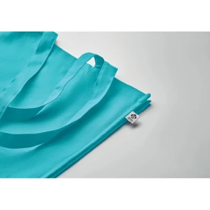 Torba iz organskega bombaža BENTE COLOUR - Turkizna