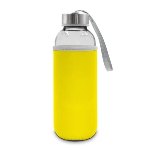 Steklena steklenica 420 ml Bob – rumena