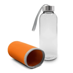 Steklena steklenica 420 ml Bob – oranžna