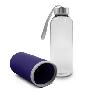 Steklena steklenica 420 ml Bob – vijolična