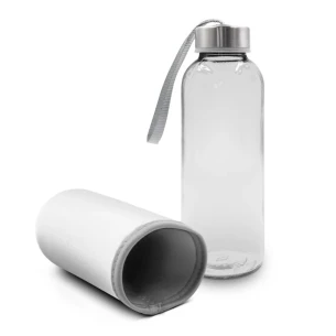 Steklena steklenica 420 ml Bob – bela