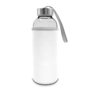 Steklena steklenica 420 ml Bob – bela