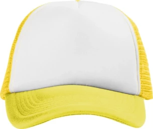 Kapa z napisom Trucker - Rumena/bela
