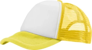 Kapa z napisom Trucker - Rumena/bela