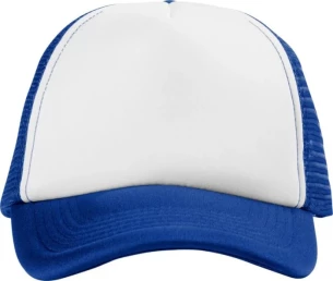 Kapa z napisom Trucker - Modra/bela
