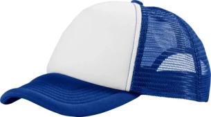 Kapa z napisom Trucker - Modra/bela