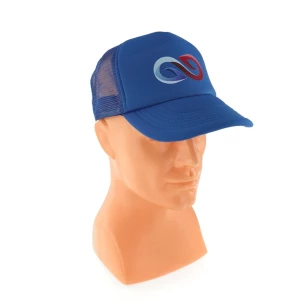 Kapa z napisom Trucker - Modra