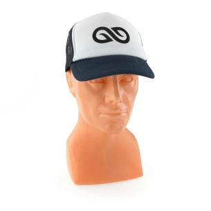 Kapa z napisom Trucker - Črna/bela