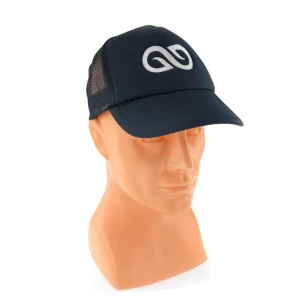 Kapa z napisom Trucker - Črna/bela