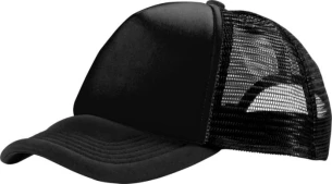 Kapa z napisom Trucker - Črna