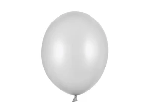 Metaliziran balon 30 cm - srebrn