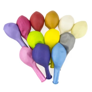 Metaliziran balon 30 cm - svetlo modra