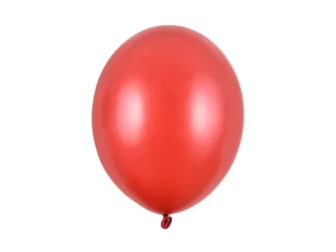 Metaliziran balon 30 cm - rdeč