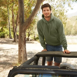 Mikina s kapuco FOTL - Temno modra