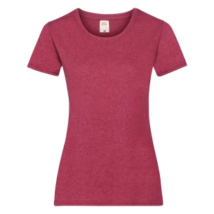 Majica FOTL Lady-Fit ValueWeight T-Shirt - rdeča melanž