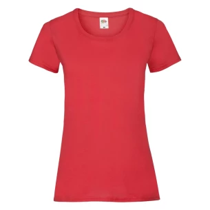 Majica FOTL Lady-Fit ValueWeight T-Shirt - rdeča