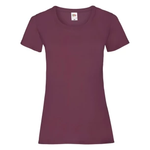 Majica FOTL Lady-Fit ValueWeight - Burgundija
