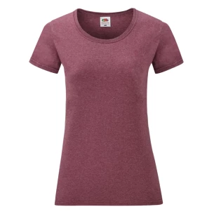 Majica FOTL Lady-Fit ValueWeight T-Shirt - Maroon Melange