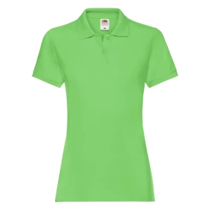 Ženska polo majica Fruit Of The Loom Premium - Limetno zelena