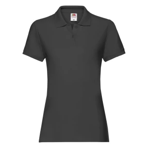 Ženska polo majica Fruit Of The Loom Premium - Black