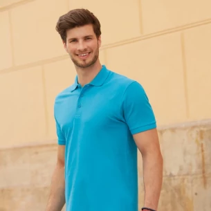 Polo majica Fruit Of The Loom premium - Limetno zelena