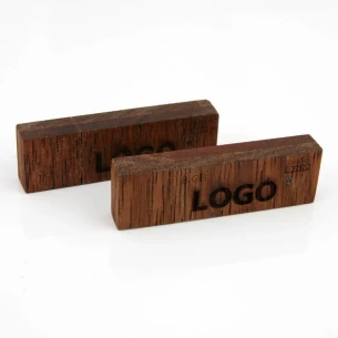 Flash disk Wood 8Gb - bež